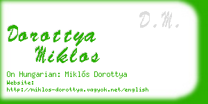 dorottya miklos business card
